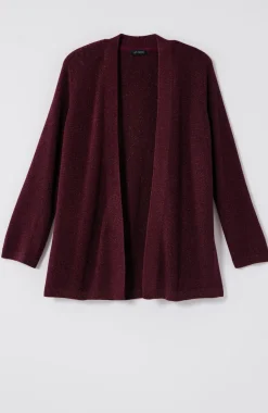 Wearever Rib-Textured Sparkle Cardi