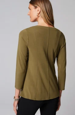 Wearever Seamed Peplum Top