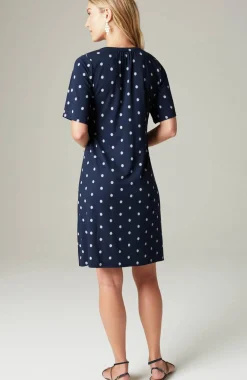 Wearever Shirred-Neckline Flutter-Sleeve Dress