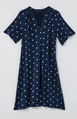 Wearever Shirred-Neckline Flutter-Sleeve Dress
