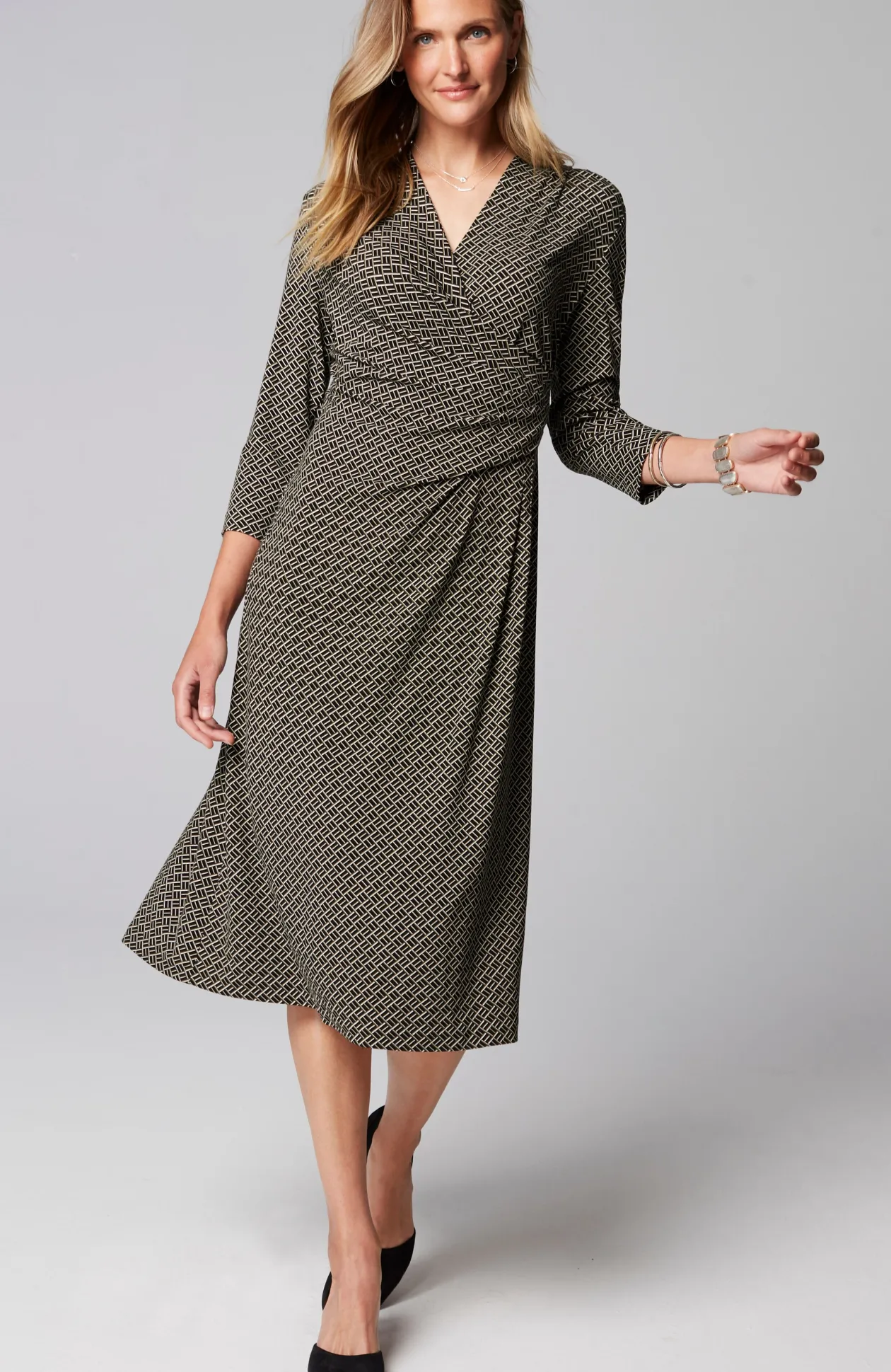 Wearever Side-Pleated Dress