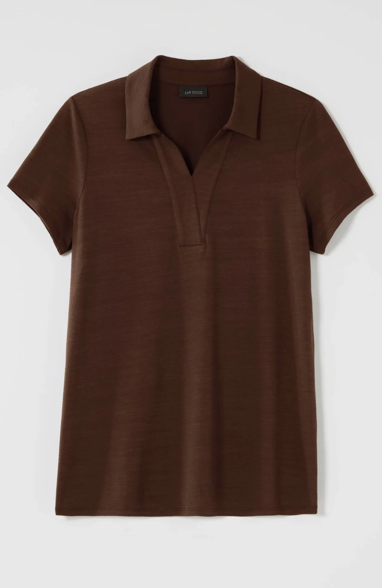 Wearever Slub-Knit Polo Top