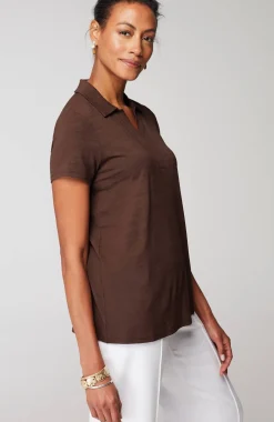 Wearever Slub-Knit Polo Top