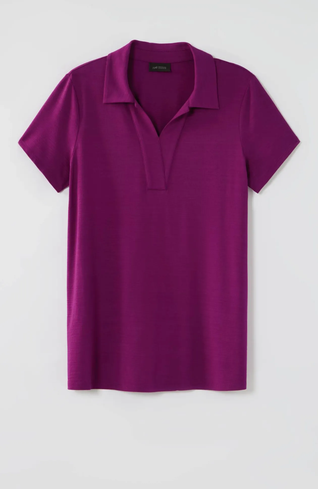 Wearever Slub-Knit Polo Top