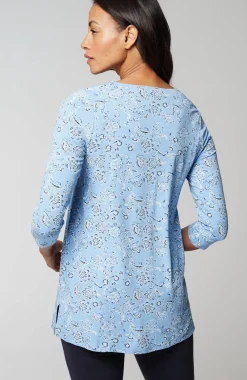Wearever Soft-V-Neck Seamed Tunic