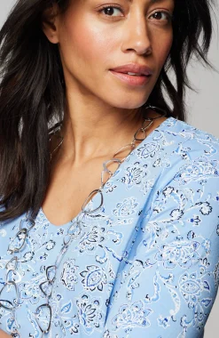 Wearever Soft-V-Neck Seamed Tunic