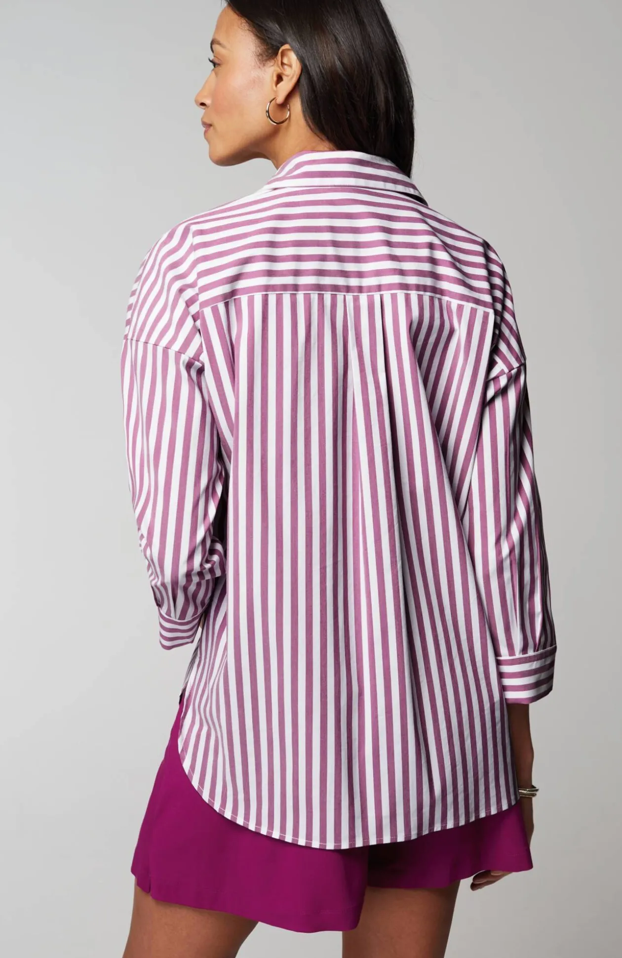 Wearever Stepped-Hem Button-Front Shirt