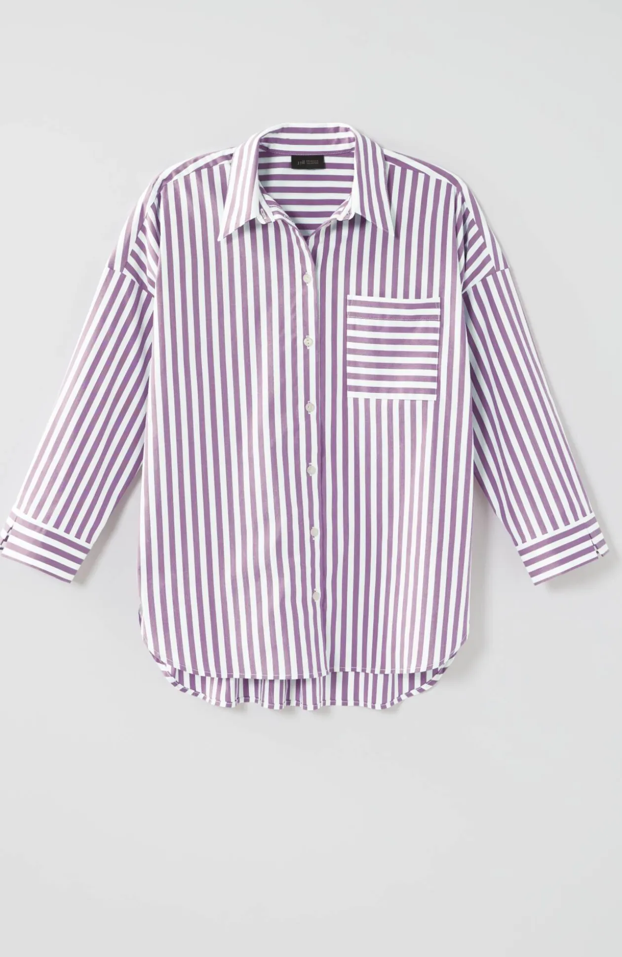 Wearever Stepped-Hem Button-Front Shirt