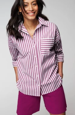 Wearever Stepped-Hem Button-Front Shirt