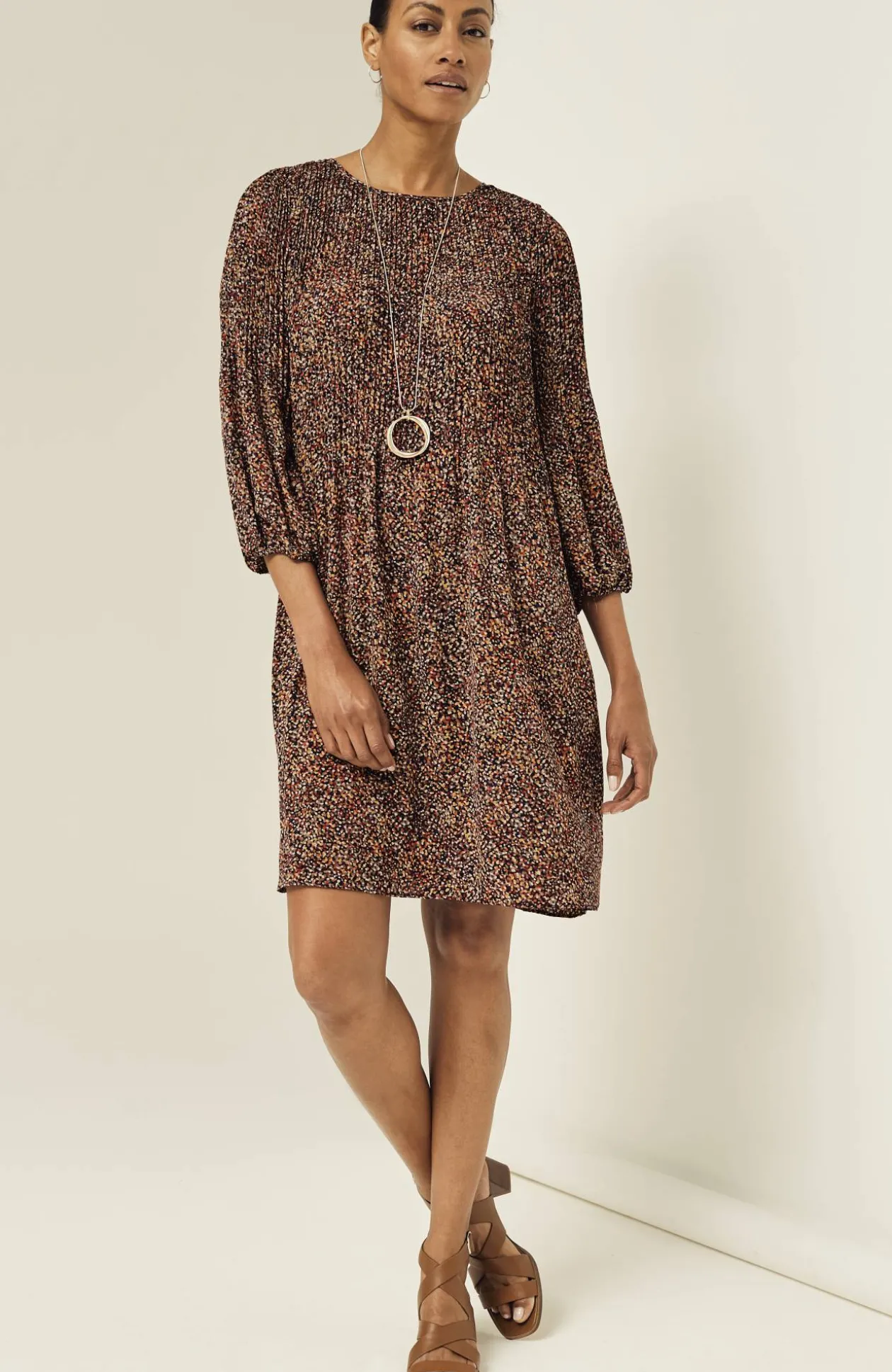 Wearever Sunburst-Pleated Dress