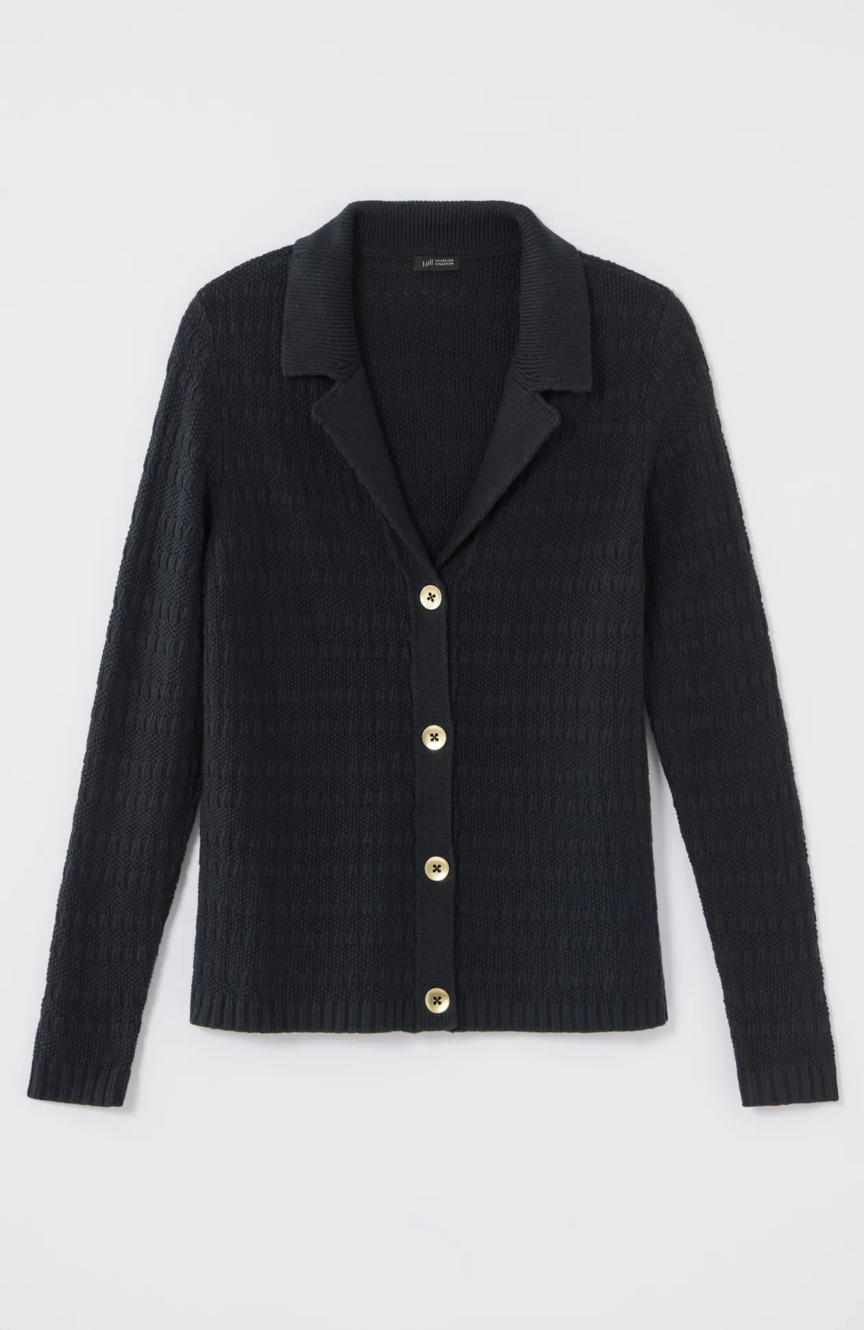 Wearever Textured Collared Cardi