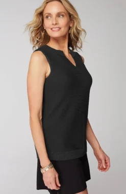 Wearever Textured Sleeveless Sweater