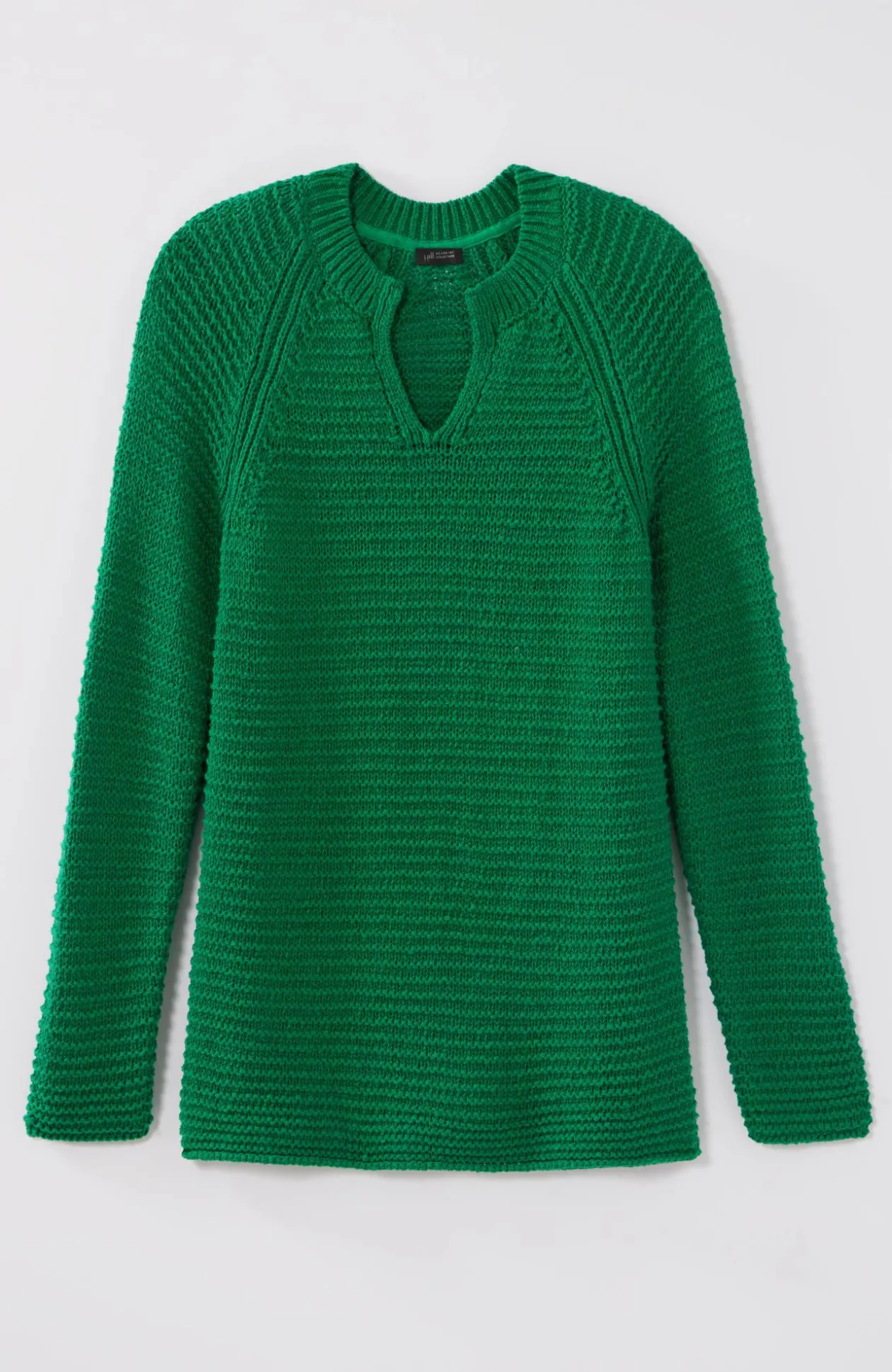 Wearever Textured Split-Neck Sweater