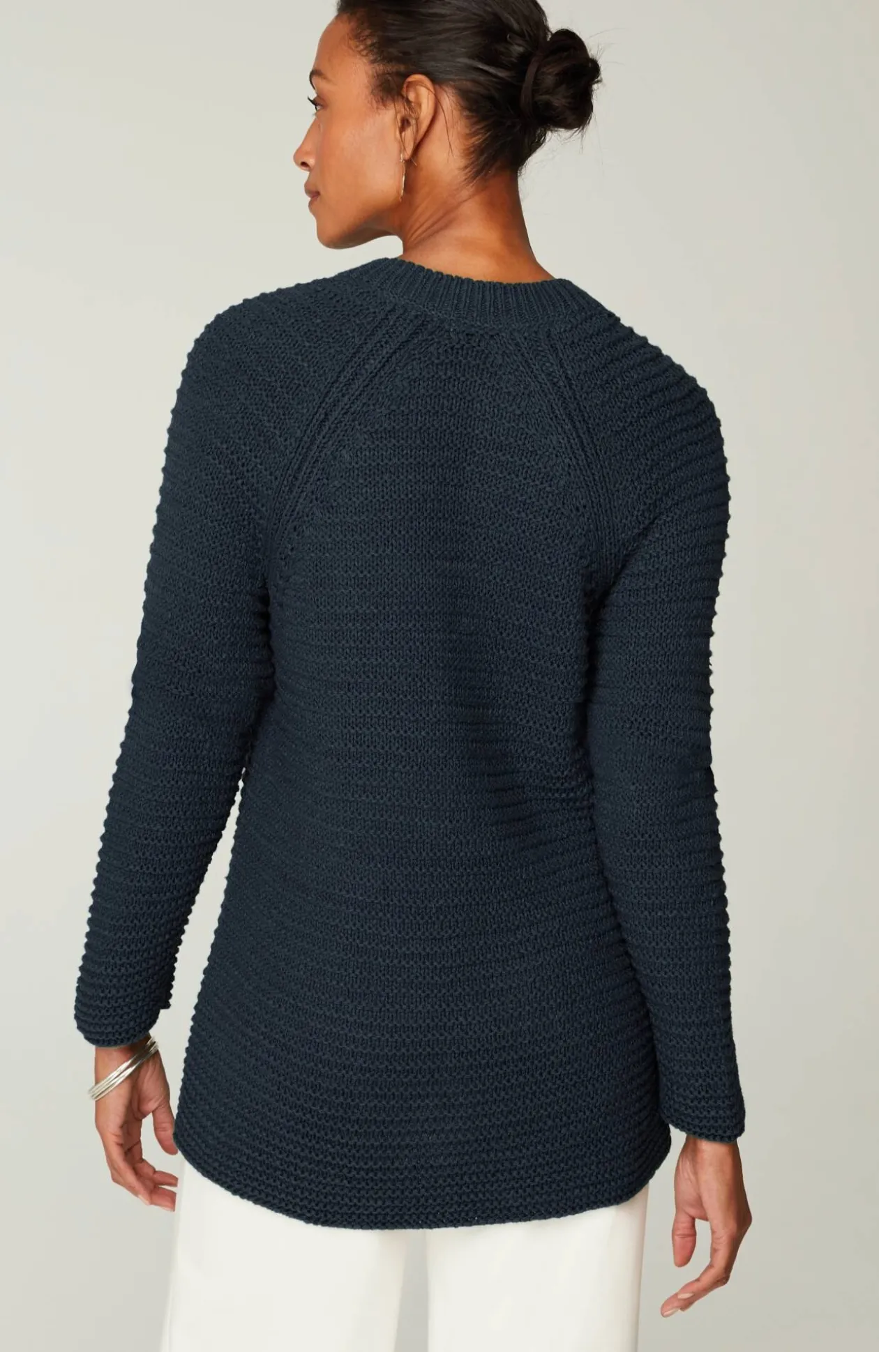 Wearever Textured Split-Neck Sweater