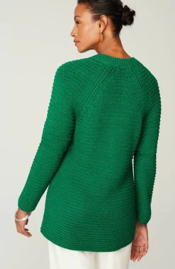 Wearever Textured Split-Neck Sweater