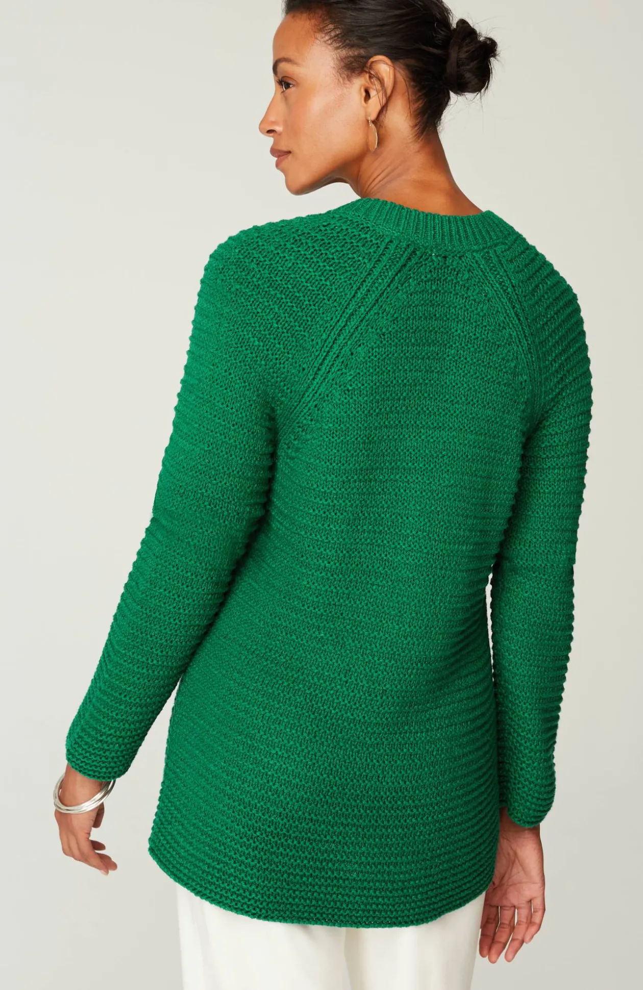 Wearever Textured Split-Neck Sweater