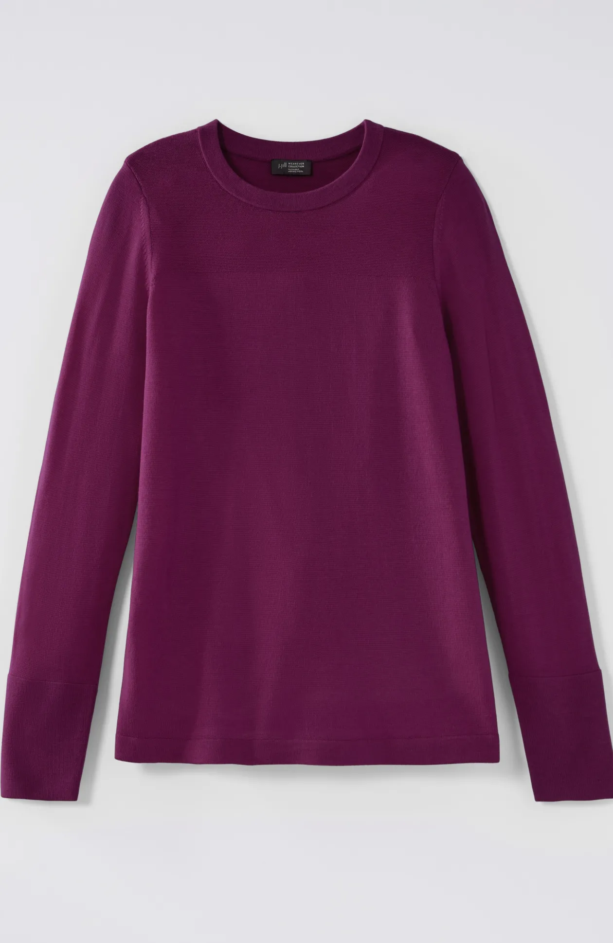 Wearever Textured-Yoke Merino Sweater