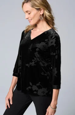 Wearever Velvet Burnout Top