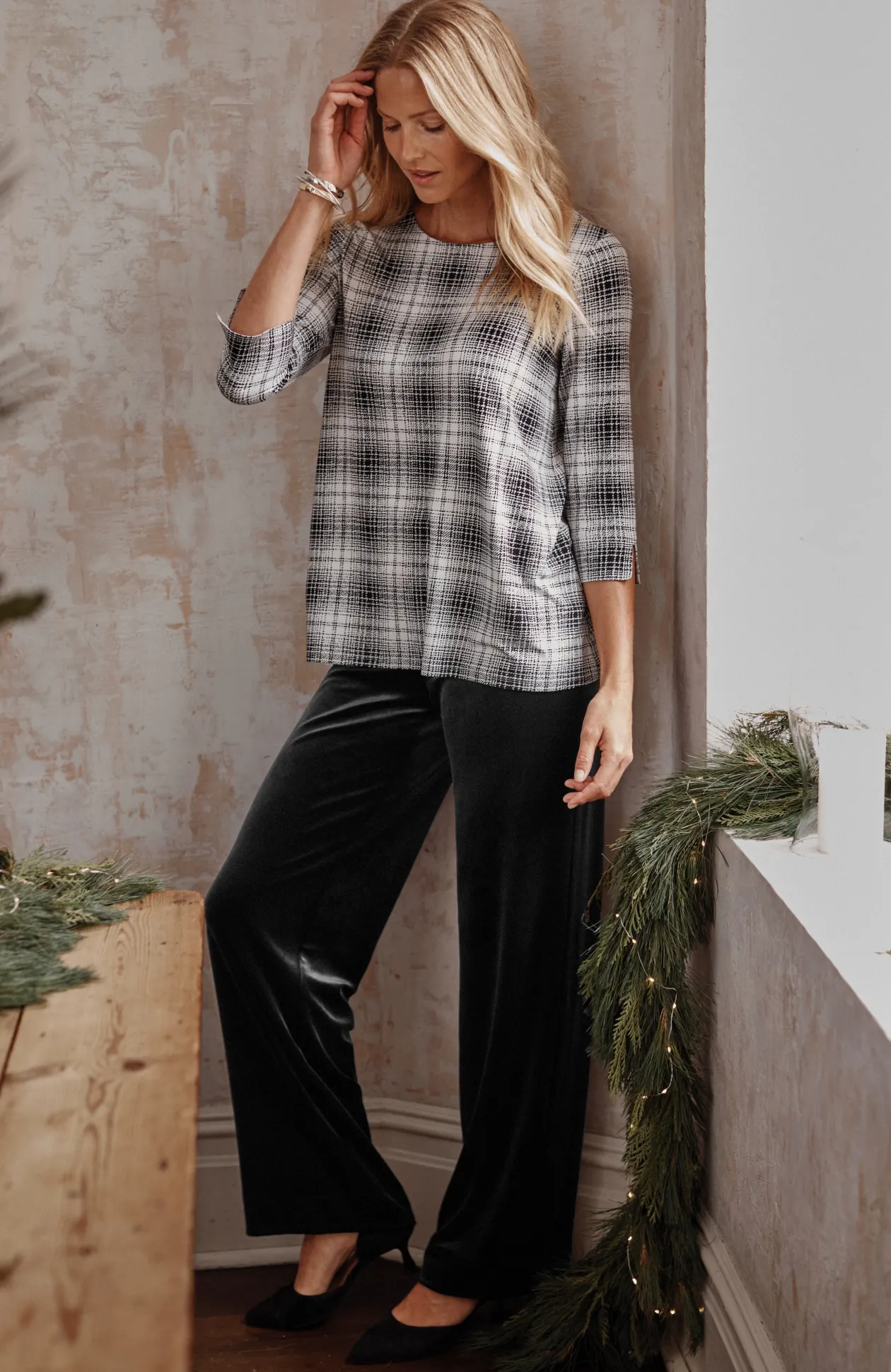 Wearever Velvet-Knit Straight-Leg Trousers