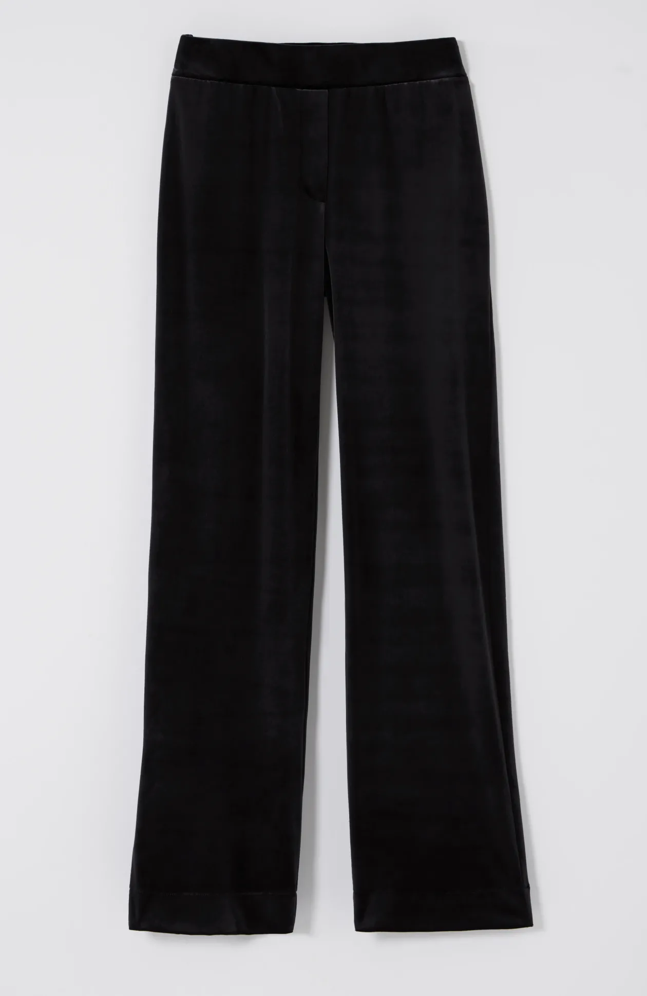 Wearever Velvet-Knit Straight-Leg Trousers