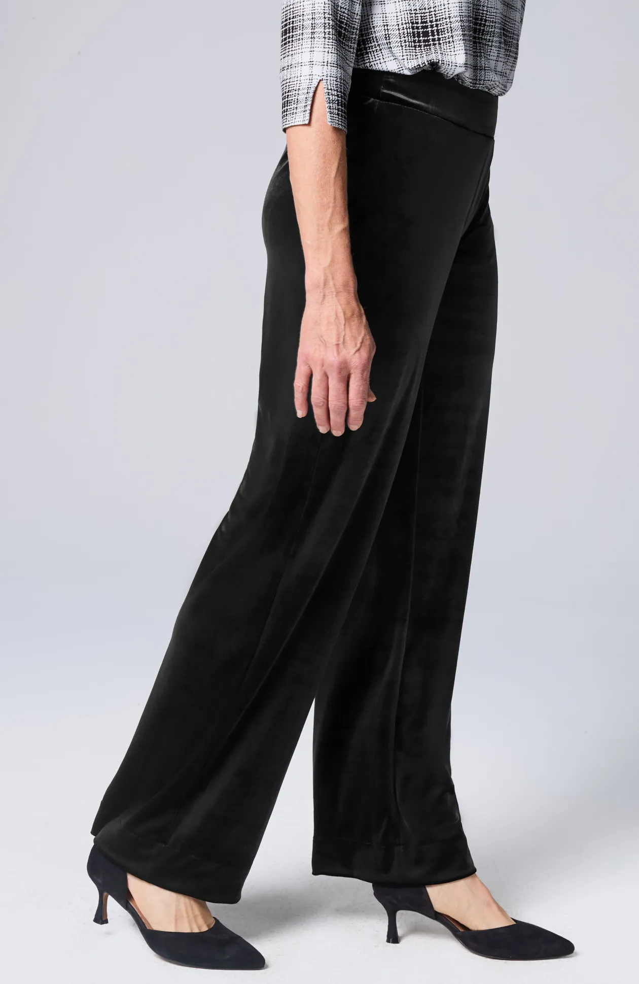 Wearever Velvet-Knit Straight-Leg Trousers