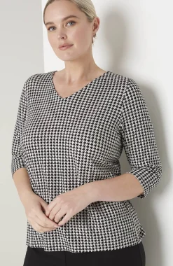 Wearever V-Neck Ballet-Sleeve Top