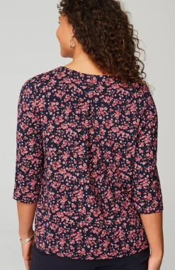 Wearever V-Neck Ballet-Sleeve Top