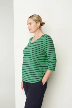 Wearever V-Neck Ballet-Sleeve Top