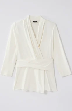 Wearever V-Neck Draped-Waist Top
