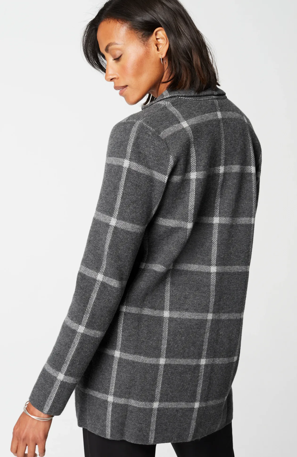 Wearever Windowpane Sweater-Jacket