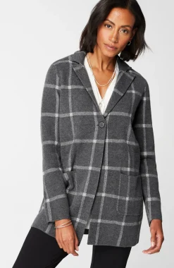 Wearever Windowpane Sweater-Jacket