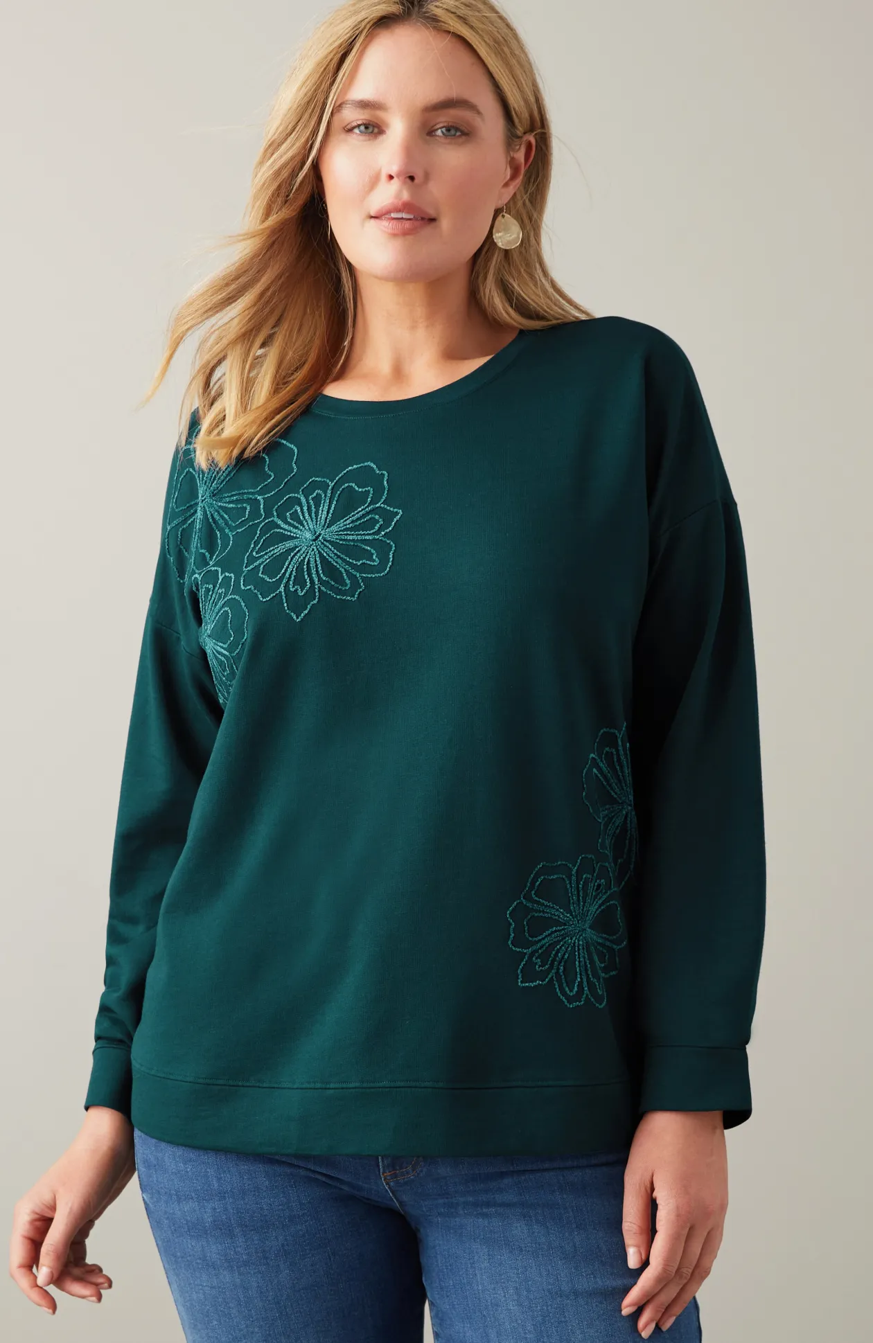 Wildflower Embroidered Sweatshirt