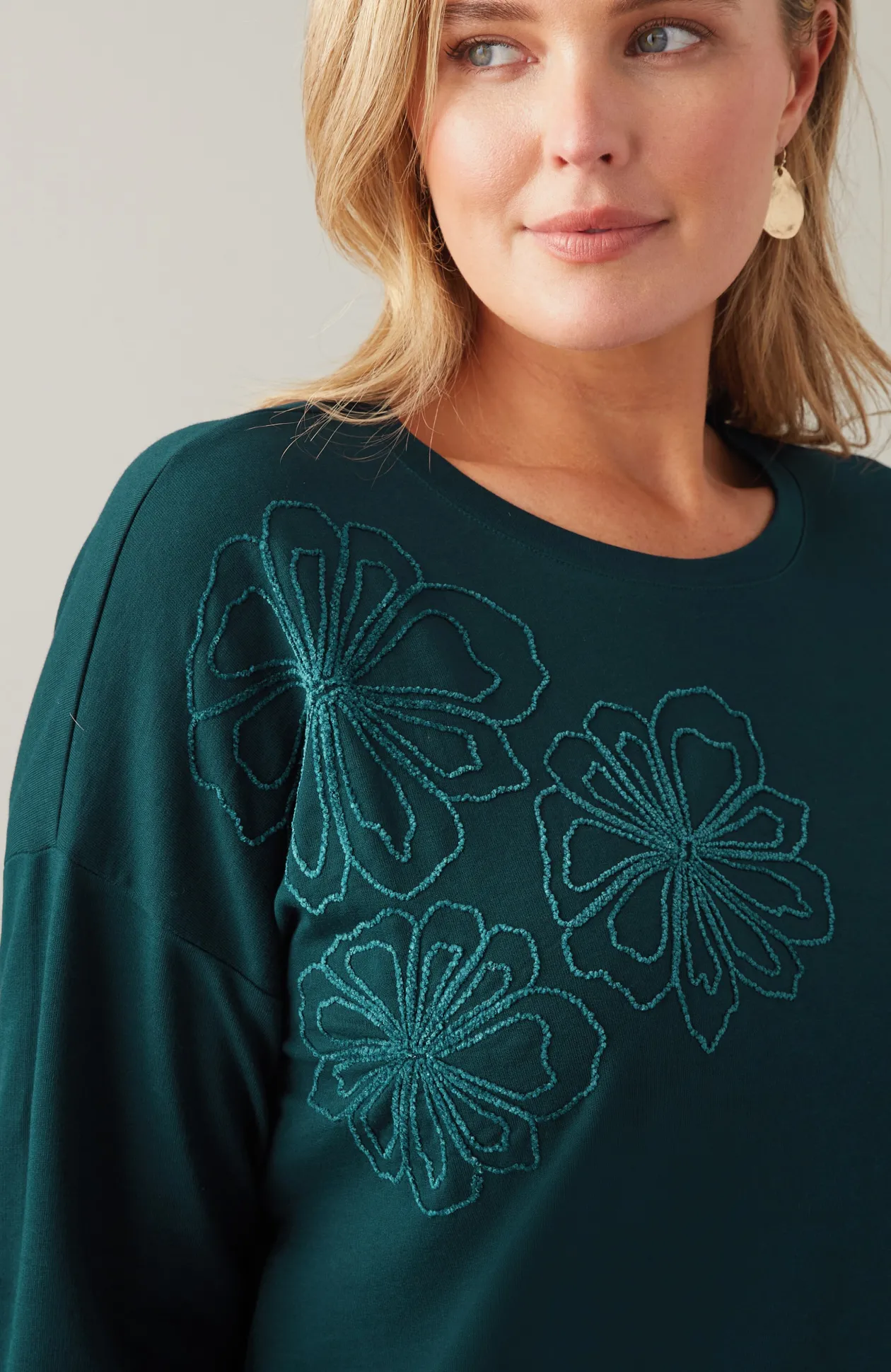 Wildflower Embroidered Sweatshirt